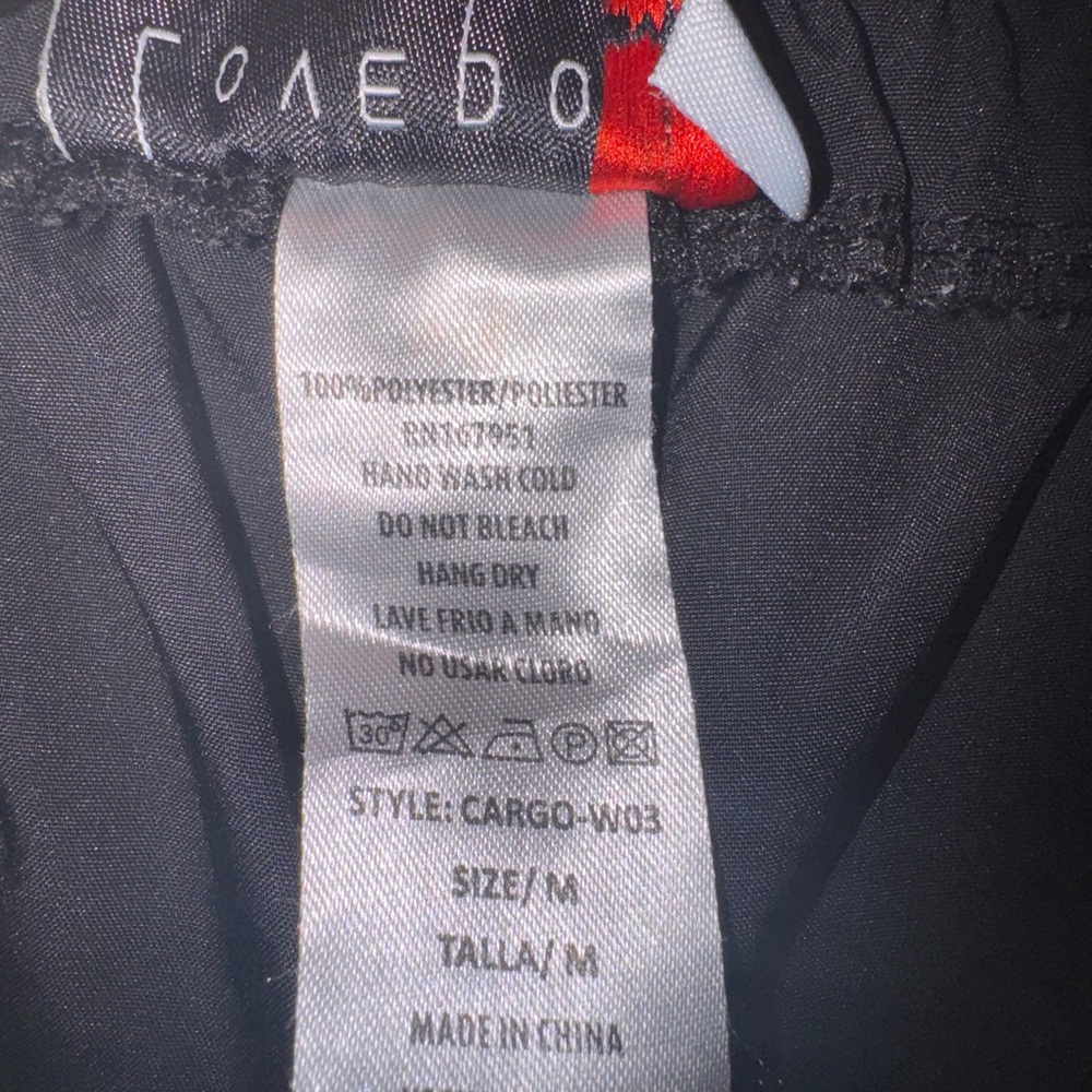 Women's Black Cargo Joggers - Picture 8 of 11